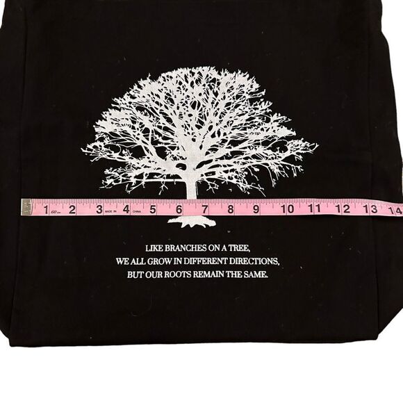 she rescue home ~It’s not okay projects ~ black canvas crossbody bag ~ NWT - Picture 5 of 11